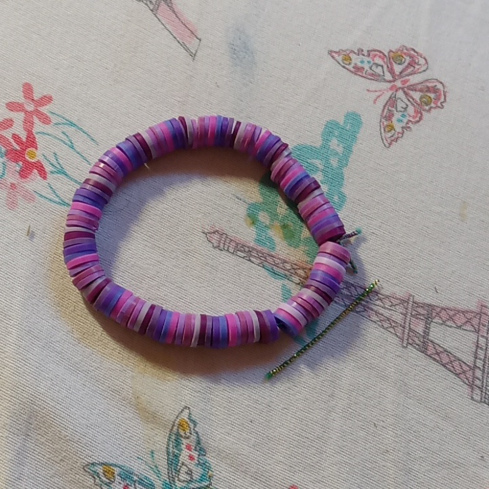Pink and purple bracelet